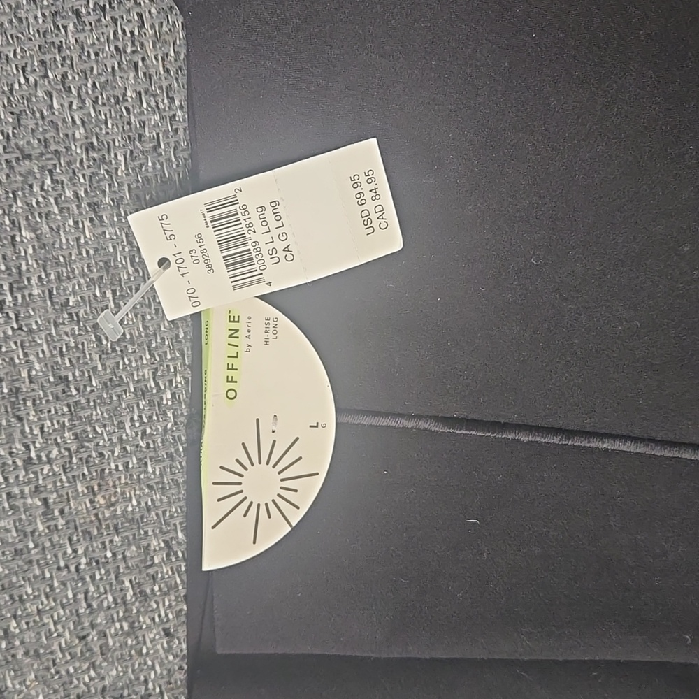 NWT Aerie L Black High Waisted Leggings